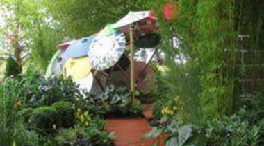 At Ellerslie International Flower Show - At Ellerslie backyard, biome, camping, flora, garden, jungle, leisure, nature reserve, outdoor structure, plant, rainforest, tent, tree, yard, green