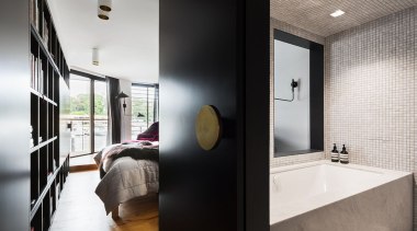 Architect Prineas, SydneySee the full story architecture, bathroom, ceiling, home, house, interior design, room, white, black