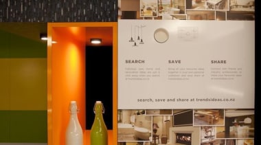 T2 conceptualised and produced posters for a conceptual furniture, interior design, table, brown