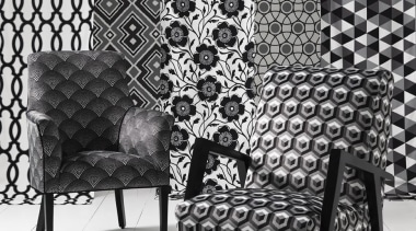 No other colour combination stands the test of black, black and white, chair, couch, design, furniture, interior design, monochrome, monochrome photography, pattern, wall, wallpaper, black, white