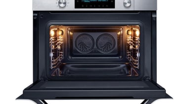 Cookware-Oven NQ50C7935ES/SAEnjoy healthy steamed food with the Samsung gas stove, home appliance, kitchen appliance, kitchen stove, microwave oven, oven, product, toaster oven, white, black