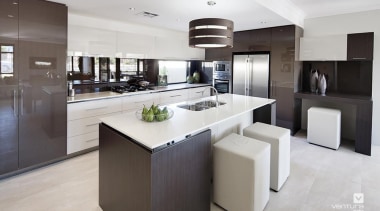 Kitchen design. - The Element Display Home - countertop, cuisine classique, interior design, kitchen, real estate, gray