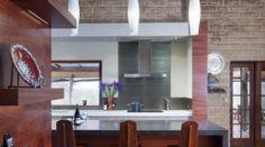 Alternative Kitchen Company Cocoa Fudge - Cocoa Fudge™ ceiling, daylighting, floor, flooring, hardwood, house, interior design, kitchen, living room, loft, room, wood, wood flooring, gray