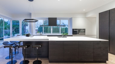 Cronin Kitchens – TIDA New Zealand Designer countertop, interior design, kitchen, real estate, room, black, white