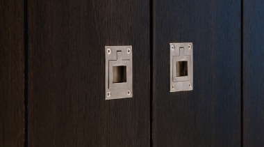 PB60 - Flush Ring. Available in Satin Stainless line, wood, black