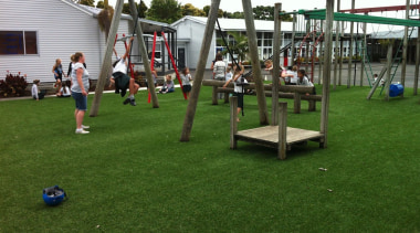 Pre-school, primary &amp; seconday education - Pre-school, primary artificial turf, grass, lawn, leisure, outdoor play equipment, plant, play, playground, public space, recreation, sports, brown, green