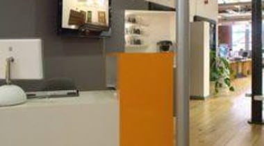 Mankin Architecture UK, reception counter featuring Formica AR+ floor, flooring, product, gray