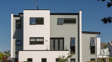 Weatherboards offer variety and versatility that complements any architecture, building, commercial building, elevation, facade, home, house, neighbourhood, property, real estate, residential area, siding, white