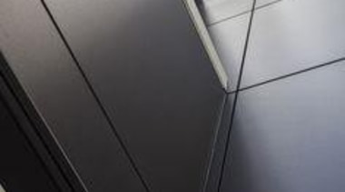 Foley Architects Building, Christchurch, New Zealand. Black cladding angle, architecture, daylighting, floor, glass, light, line, product design, black, gray