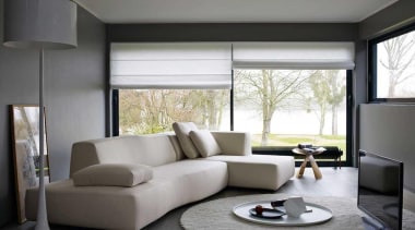 Bend sofa by Patricia Urquiola for B&amp;B Italia floor, furniture, home, interior design, living room, room, window, window covering, window treatment, gray