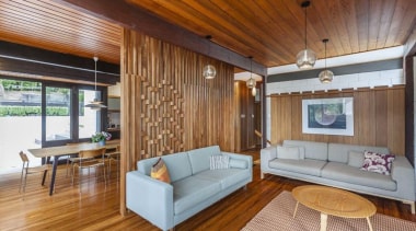 With years of experience, RH Cabinetmakers specialize in architecture, ceiling, floor, flooring, hardwood, house, interior design, living room, real estate, room, wood, wood flooring, brown, gray