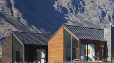 Landmark Homes Tewa Design - Landmark Homes Tewa architecture, barn, cottage, elevation, facade, farmhouse, home, house, hut, landscape, log cabin, mountain, property, real estate, roof, rural area, shack, shed, siding, sky, gray, blue