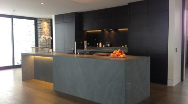 james residence kitchen image 1.jpg - james_residence_kitchen_image_1.jpg - cabinetry, countertop, floor, flooring, hardwood, interior design, kitchen, laminate flooring, wood flooring, black, gray