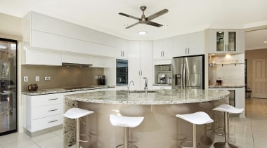 Winner Kitchen Design of the Year 2013 North countertop, cuisine classique, interior design, kitchen, real estate, white, gray