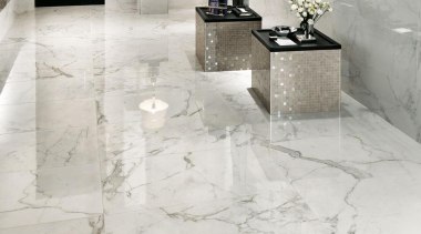 Marvel Calacatta bathroom floor tiles - Cb 6741375050102954 floor, flooring, interior design, product design, tile, wall, white, gray