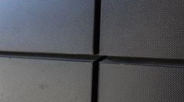 Foley Architects Building, Christchurch, New Zealand. Black cladding material, metal, product, gray, black