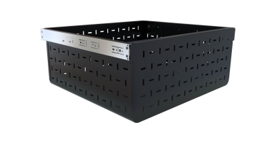 Tanova Ventilated Drawer in Custom Colour Black - plastic, product, product design, white, black