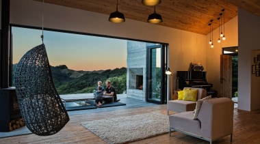 David Maurice of LTD Architectural Design Studio for ceiling, estate, home, house, interior design, living room, real estate, brown, gray