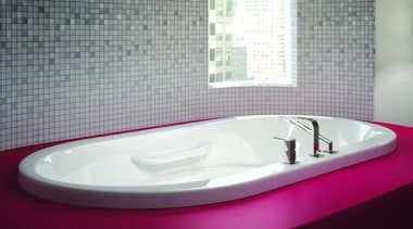 Amma7242 flat deck - Amma7242 flat deck - bathroom, bathroom sink, bathtub, ceramic, jacuzzi, plumbing fixture, product design, purple, sink, gray, black