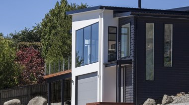 Landmark Homes Design &amp; Build - Landmark Homes building, cottage, elevation, facade, home, house, property, real estate, siding, window, black