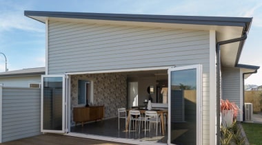 Tauranga Showhome - Tauranga Showhome - elevation | elevation, facade, home, house, porch, property, real estate, roof, siding, window, gray
