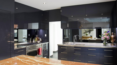 Winner Kitchen of the Year 2013 Tasmania Region cabinetry, countertop, cuisine classique, floor, flooring, interior design, kitchen, real estate, room, black