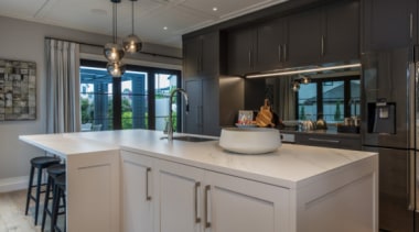 New Albany Show Home - New Albany Show cabinetry, countertop, cuisine classique, interior design, kitchen, real estate, room, gray, black