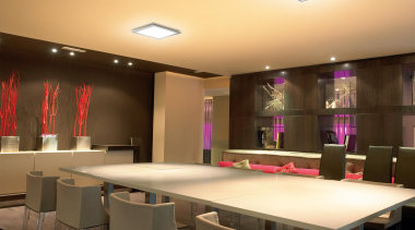 Avila from Spain - Ceiling Lights - ceiling ceiling, conference hall, function hall, interior design, lighting, restaurant, table, brown, orange