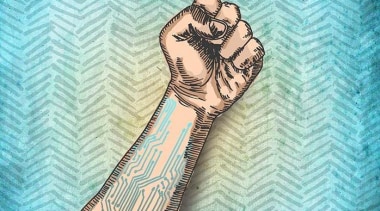 The digital world is an analytical animal that arm, art, design, finger, hand, human leg, joint, leg, pattern, temporary tattoo, teal