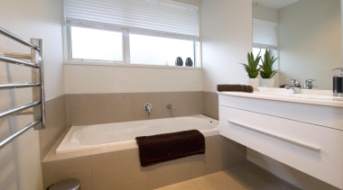 Bathroom ErhlerFor more information, please visit www.gjgardner.co.nz bathroom, floor, home, interior design, property, room, sink, window, gray