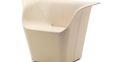 Garment armchair by Benjamin Hubert for Cappellini.Garment is angle, chair, furniture, product design, white