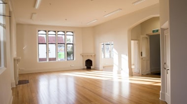 NOMINEERegistry Building (3 of 4) - Hawkins Contruction apartment, ceiling, daylighting, estate, floor, flooring, hardwood, home, house, interior design, laminate flooring, living room, property, real estate, room, window, wood, wood flooring, orange, brown