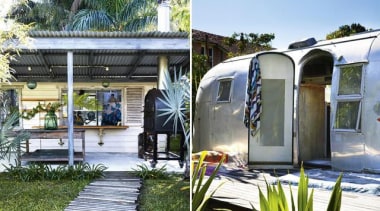 OUTDOOR - car | home | house | car, home, house, plant, shed, travel trailer, vehicle, white