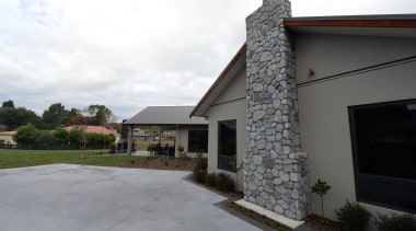 Pre -cast tilt slab panel homeFor more information, cottage, estate, facade, home, house, property, real estate, residential area, roof, siding, window, gray, white