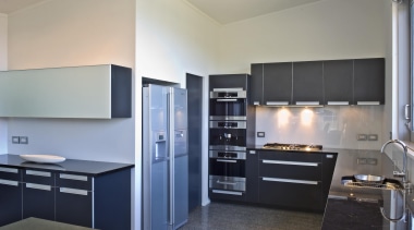 Wellington Kitchen Designer of the Year 2007National Kitchen cabinetry, countertop, home appliance, interior design, kitchen, real estate, room, gray, black