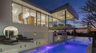 Romano Homes - Highly Commended – 2016 TIDA apartment, architecture, condominium, daylighting, estate, home, house, interior design, lighting, property, real estate, residential area, swimming pool, window, gray, blue