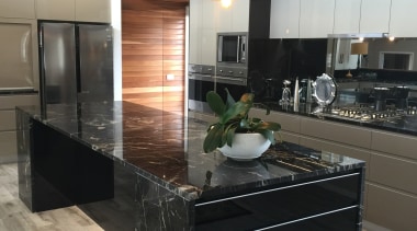 Centre Stage - Centre Stage - cabinetry | cabinetry, countertop, cuisine classique, floor, flooring, hardwood, interior design, kitchen, gray, black