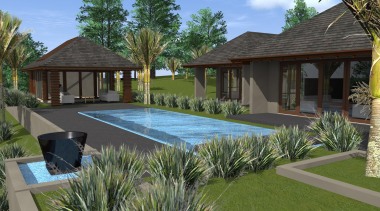 17 mds design 1 zhang.jpg - 17_mds_design_1_zhang.jpg - arecales, backyard, cottage, estate, hacienda, home, house, leisure, palm tree, property, real estate, resort, swimming pool, villa, yard, brown