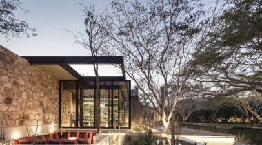  Architect: Central de Proyectos SCP architecture, home, house, property, real estate, gray, black