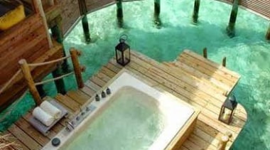 yes please...anytime! Outdoor bathtub - Out of this jacuzzi, leisure, property, swimming pool, wood, brown