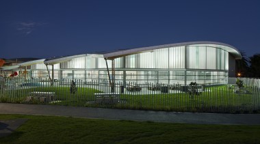 Warren and Mahoney Special Purpose Property Award architecture, building, corporate headquarters, estate, facade, grass, headquarters, home, house, real estate, residential area, sky, structure, blue, brown