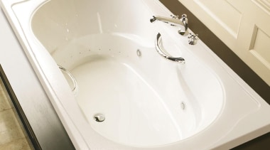 This bath can be installed either in a angle, bathroom, bathroom sink, bathtub, ceramic, countertop, floor, plumbing fixture, product design, sink, tap, tile, toilet seat, white