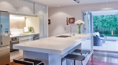 Modern Kitchen - Modern Kitchen - ceiling | ceiling, countertop, floor, flooring, hardwood, interior design, kitchen, real estate, wood flooring, gray