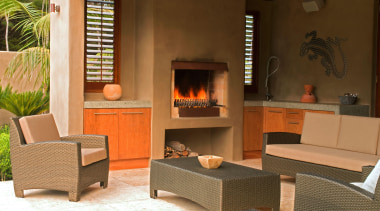 139 onetaunga fire - Onetaunga Fire - fireplace fireplace, furniture, hearth, interior design, living room, table, brown