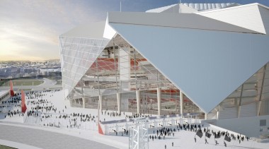 Mercedes-Benz Stadium 08 - Mercedes-Benz Stadium 08 - architecture, building, sport venue, structure, gray
