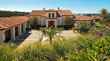 566 Whitford Rd Entry - Whitford Rd Entry arecales, cottage, estate, facade, hacienda, home, house, land lot, mansion, palm tree, property, real estate, residential area, resort, roof, sky, villa, brown