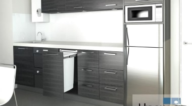 Hideaway Bins are durable and versatile, capable of cabinetry, home appliance, kitchen, major appliance, product, product design, white, gray