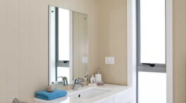 Vanity window contemporary - Bathroom - bathroom | bathroom, bathroom accessory, bathroom cabinet, bathroom sink, floor, interior design, plumbing fixture, room, sink, gray