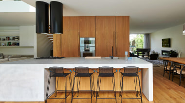 DKO Architecture - countertop | floor | flooring countertop, floor, flooring, hardwood, interior design, kitchen, property, real estate, room, table, wood, wood flooring, gray