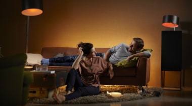 Philips Hue 05 - Philips Hue 05 - furniture, lighting, sitting, table, brown